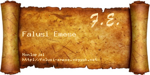 Falusi Emese névjegykártya